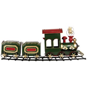 Decoración Tren Clayre & Eef 5Y1309 77x15x31 cm Verde