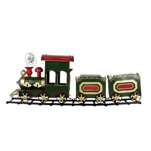 Decoración Tren Clayre & Eef 5Y1309 77x15x31 cm Verde