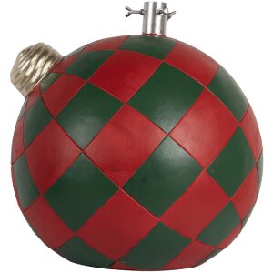 Soporte para árbol de Navidad Clayre & Eef 6MG0118 42x42x43 cm Rojo Verde