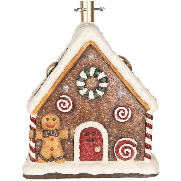 Soporte para árbol de Navidad Clayre & Eef 6MG0143 37x26x47 cm Marrón y Blanco