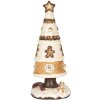 Clayre & Eef 6MG0145 Decoración Árbol de Navidad Marrón Beige Ø 24x51 cm