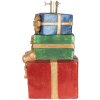 Soporte para árbol de Navidad Clayre & Eef 6MG0149 25x28x48 cm Rojo y Dorado