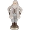 Clayre & Eef 6PR5520 Decoración Papá Noel 8x6x15 cm Gris