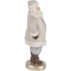 Clayre & Eef 6PR5520 Decoración Papá Noel 8x6x15 cm Gris