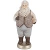 Clayre & Eef 6PR5521 Decoración Papá Noel 8x6x15 cm Beige/Gris