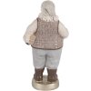 Clayre & Eef 6PR5521 Decoración Papá Noel 8x6x15 cm Beige/Gris