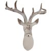 Clayre & Eef 6PR5522 Decoración de Pared Ciervo 33x16x37 cm