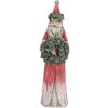 Decoración Papá Noel Clayre & Eef 6PR5527 Rojo y Verde 7x6x24 cm