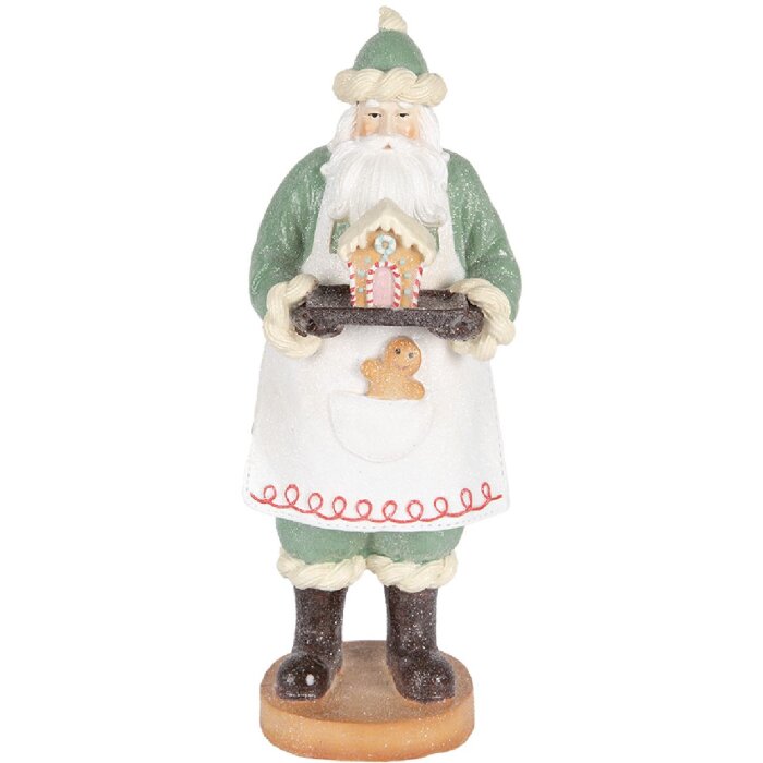 Clayre & Eef 6PR5528 Decoración Papá Noel 11x11x30 cm