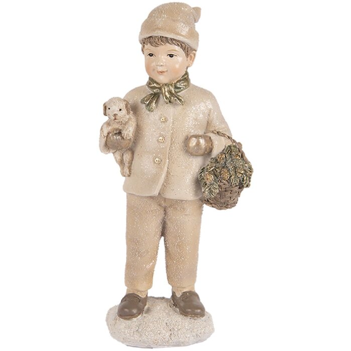 Decoración Niño Clayre & Eef 6PR5535 9x7x18 cm Beige