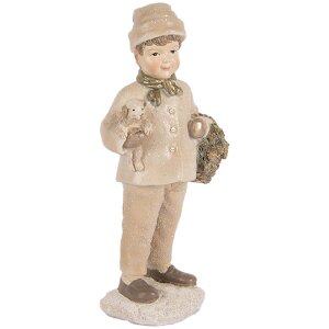 Decoración Niño Clayre & Eef 6PR5535 9x7x18 cm Beige