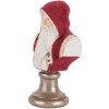 Busto decorativo de Papá Noel Clayre & Eef 6PR5538 10x9x19 cm Rojo y Blanco