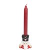 Candelabro Cascanueces Clayre & Eef 6PR5540 8x6x9 cm Rojo y Blanco