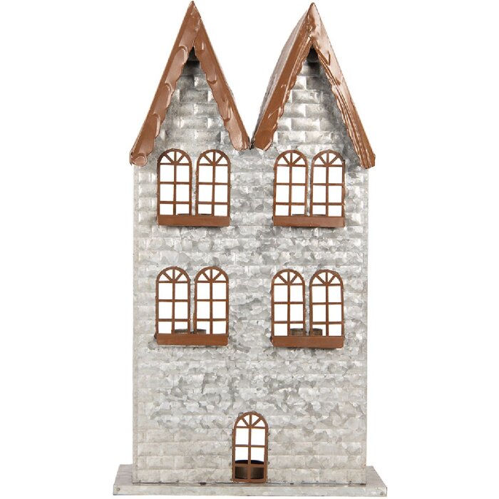 Candelabro Casas Clayre & Eef 6Y5811 30x13x54 cm Gris