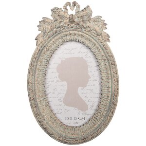 Marco de fotos Clayre & Eef 2F1333 15x3x23 cm Beige-Verde 10x15 cm