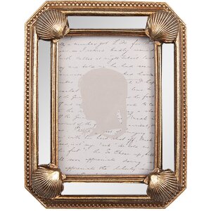 Marco de fotos Clayre & Eef 2F1341 9x2x12 cm / 6x9 cm Dorado