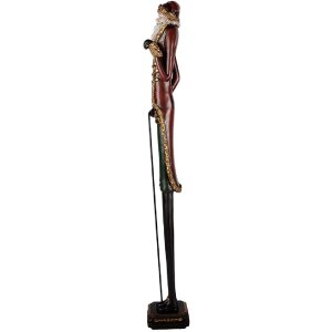 Decoración Papá Noel Clayre & Eef 5PR0167 10x12x80 cm Rojo y Verde