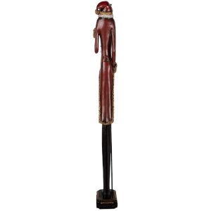 Decoración Papá Noel Clayre & Eef 5PR0167 10x12x80 cm Rojo y Verde