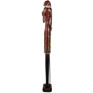 Decoración Papá Noel Clayre & Eef 5PR0168 9x7x60 cm Rojo y Verde