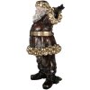 Clayre & Eef 5PR0172 Decoración Papá Noel 58x33x76 cm Rojo Dorado