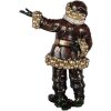 Clayre & Eef 5PR0172 Decoración Papá Noel 58x33x76 cm Rojo Dorado