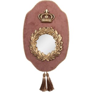 Espejo de pared Clayre & Eef 62S333 Rosa Dorado 21x3x32 cm