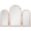 Espejo de pared Clayre & Eef 62S335 48x4x34 cm rosa-blanco