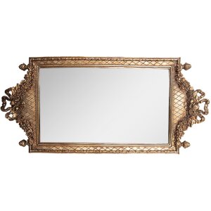 Espejo decorativo de pared Clayre & Eef 62S336 19x3x40 cm Dorado