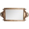 Espejo decorativo de pared Clayre & Eef 62S336 19x3x40 cm Dorado