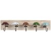 Clayre & Eef 66264 Perchero de Pared 27x5x15 cm Marrón y Beige