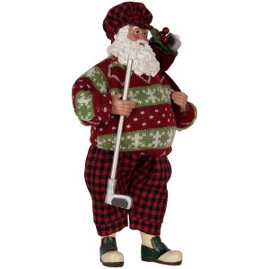 Decoración Papá Noel Clayre & Eef 66323 16x11x28 cm