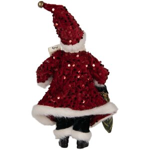 Decoración Papá Noel Clayre & Eef 66324 16x8x28 cm rojo