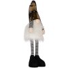 Clayre & Eef 66327 Decoración Gnomo con LED dorado 8x12x56 cm