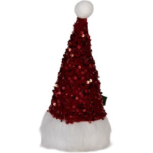 Clayre & Eef 66330 Decoración Gnomo con LED 10x10x25 cm / 3xAA