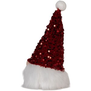 Clayre & Eef 66330 Decoración Gnomo con LED 10x10x25 cm / 3xAA