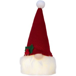 Clayre & Eef 66333 Enano decorativo con LED 10x10x25 cm 3xAA