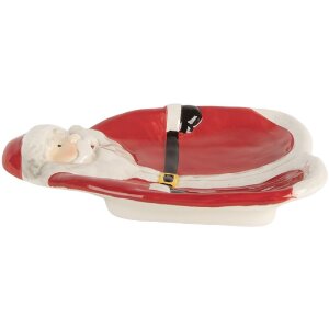 Clayre & Eef 6CE2213R Plato pequeño 20x16x4 cm Rojo