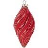 Adorno de Navidad Clayre & Eef 6GL5099 Ø 7x13 cm Rojo
