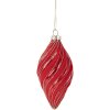 Adorno de Navidad Clayre & Eef 6GL5099 Ø 7x13 cm Rojo
