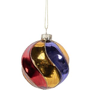 Adorno navideño Clayre & Eef 6GL5100 Ø 8x8 cm multicolor