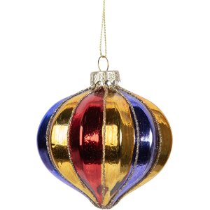 Adorno de Navidad Clayre & Eef 6GL5102 Ø 8 cm multicolor
