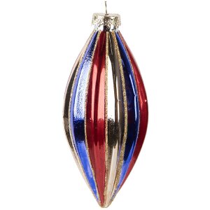 Adorno navideño Clayre & Eef 6GL5104 Ø 6x13 cm Multicolor