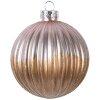 Adorno de Navidad Clayre & Eef 6GL5112 Ø 8x8 cm Marrón y Rosa