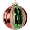 Adorno de Navidad Clayre & Eef 6GL5116 Ø 10x11 cm Verde Rojo
