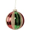 Adorno de Navidad Clayre & Eef 6GL5116 Ø 10x11 cm Verde Rojo