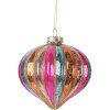 Clayre & Eef 6GL5177 Adorno de Navidad Ø 10 cm multicolor