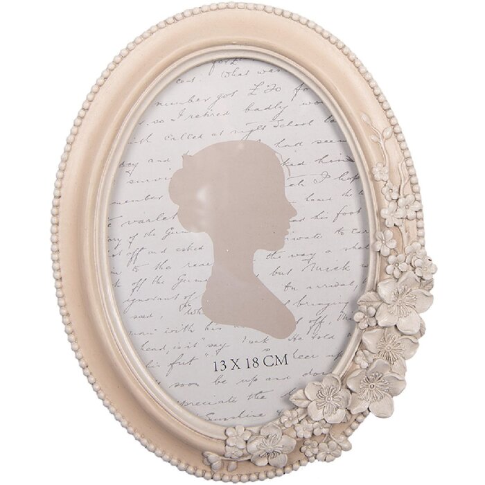 Clayre & Eef 2F1320 Marco de Fotos 17x2x22 cm / 13x18 cm Rosa Beige