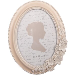 Clayre & Eef 2F1320 Marco de Fotos 17x2x22 cm / 13x18 cm Rosa Beige