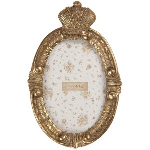 Clayre & Eef 2F1351S Marco de Fotos 13x3x21 cm Dorado...