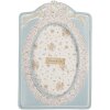 Clayre & Eef 2F1358 Marco de fotos 14x2x21 cm / 10x15 cm Azul-Beige